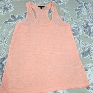 Banana Republic Light Coral Linen Tank Top Medium EUC
